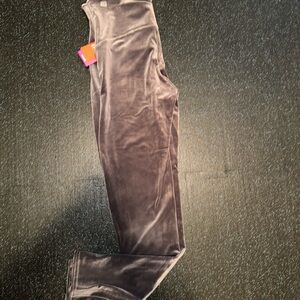 SPANX Plush Velvet Leggings in Charcoal